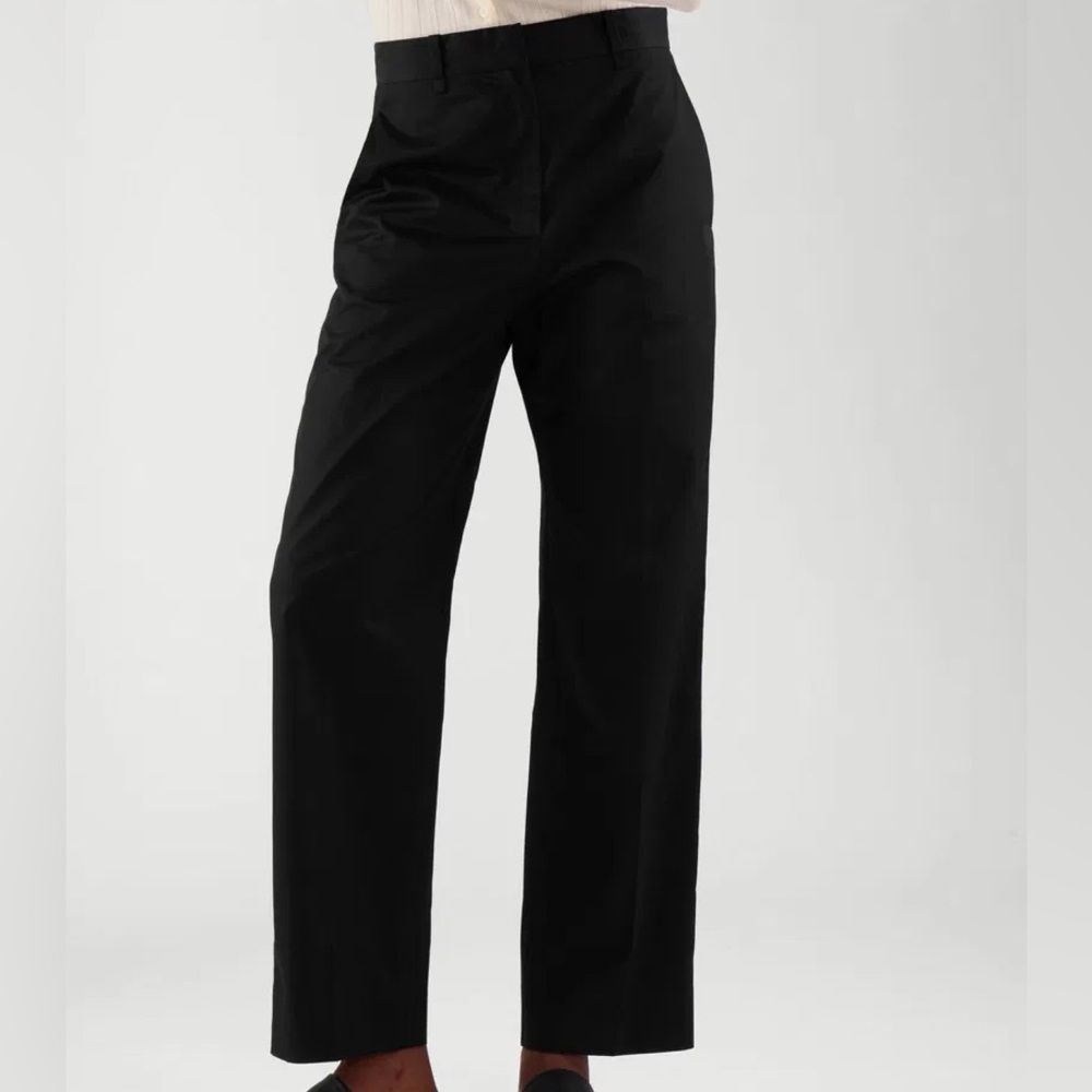 COS Black Cotton Pants